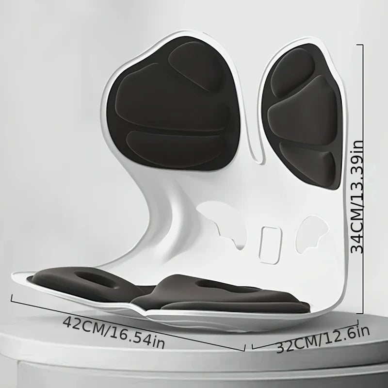 Ergonomic Posture Correction Seat Cushion with Lumbar Support and Adjustable Lumbar Cushion ,enhancing Seat Comfort