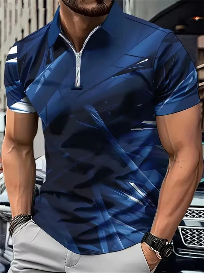 Gradient POLO Tee 6XL Plus Size