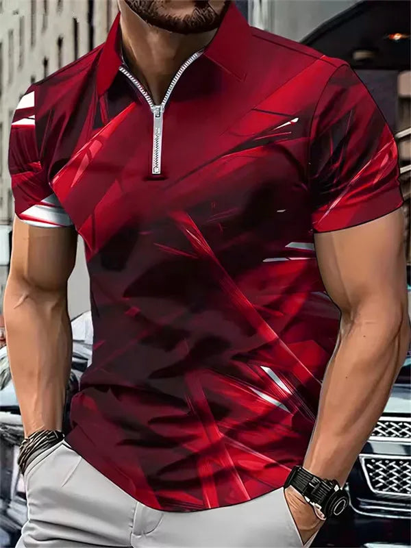 Gradient POLO Tee 6XL Plus Size