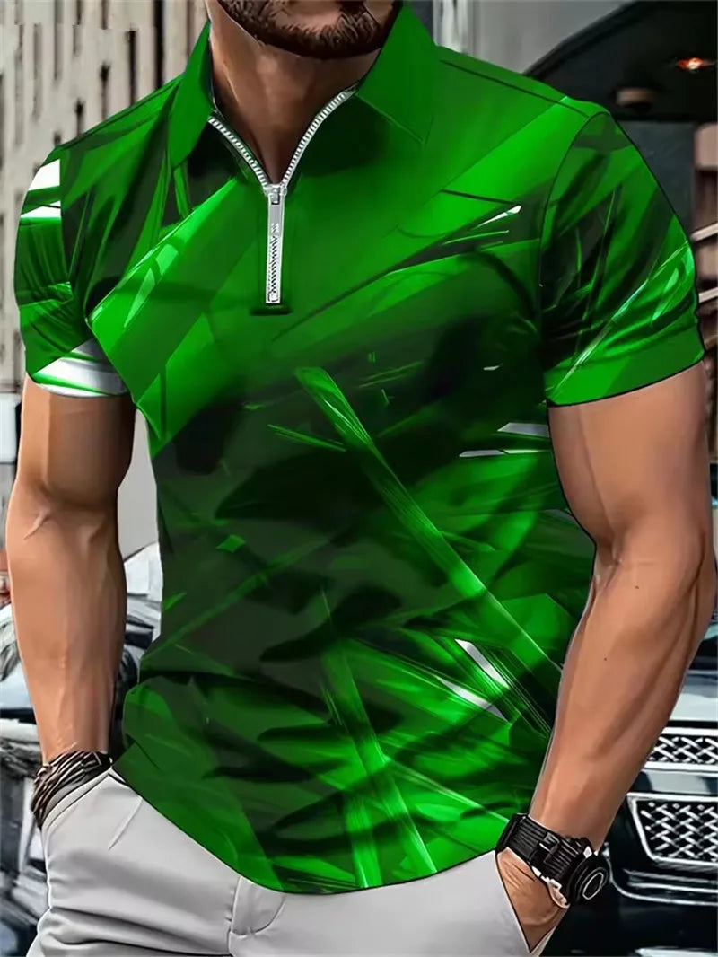 Gradient POLO Tee 6XL Plus Size