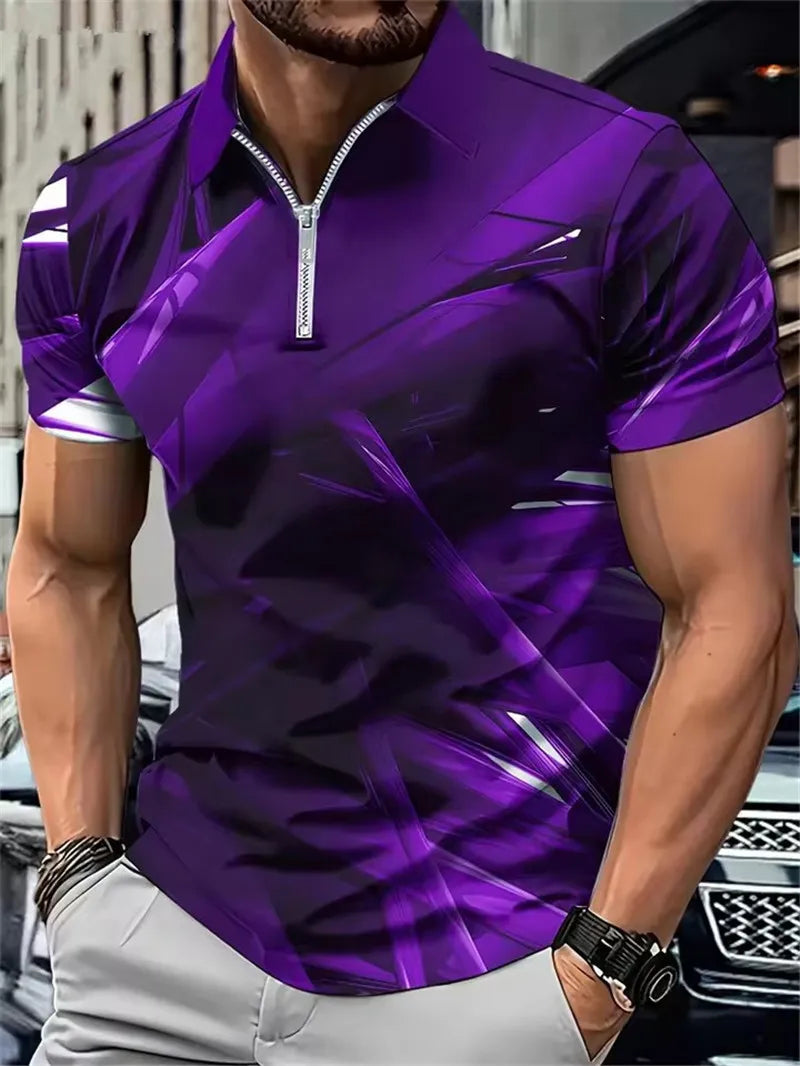 Gradient POLO Tee 6XL Plus Size
