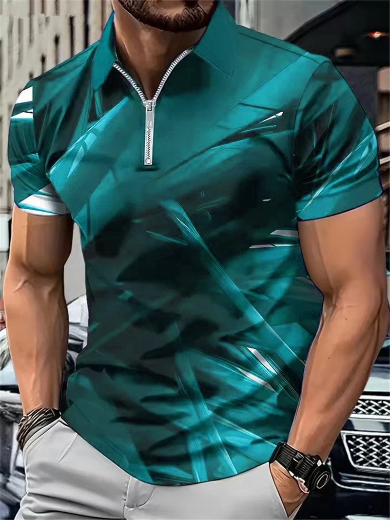 Gradient POLO Tee 6XL Plus Size
