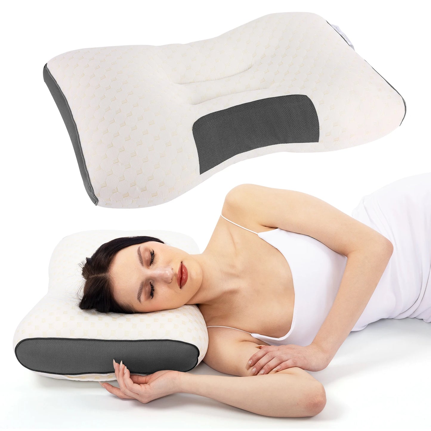 Soft Knitted Neck Massage Pillow, 2 Pack