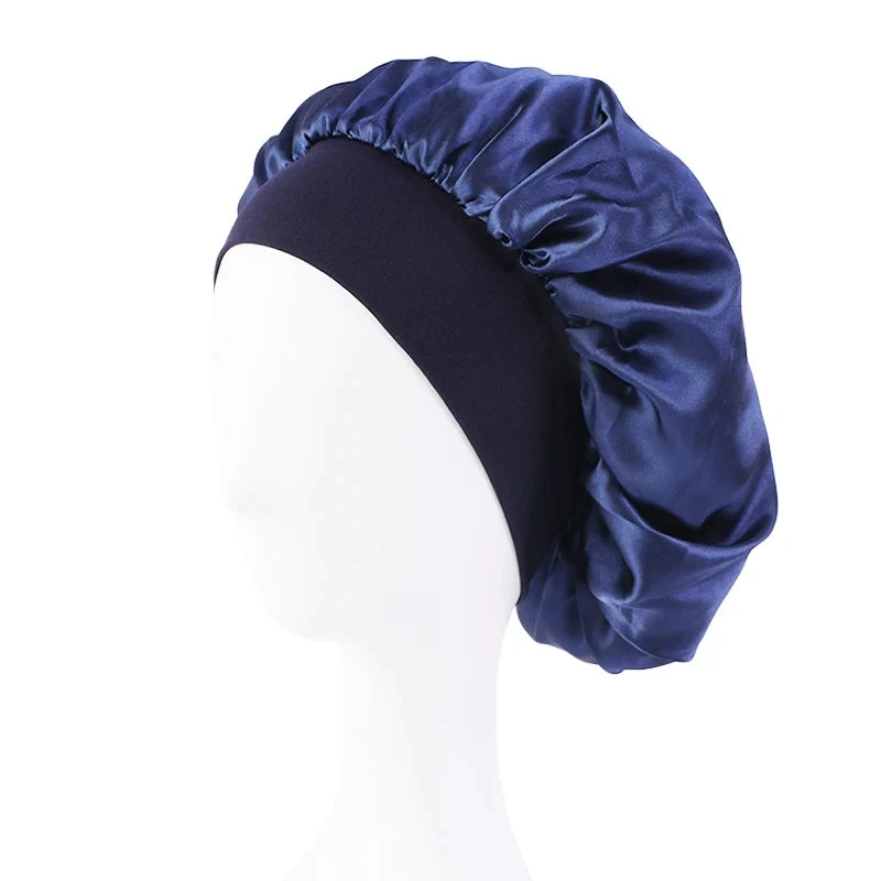 Women Night Sleep Hat Silk Head Wrap