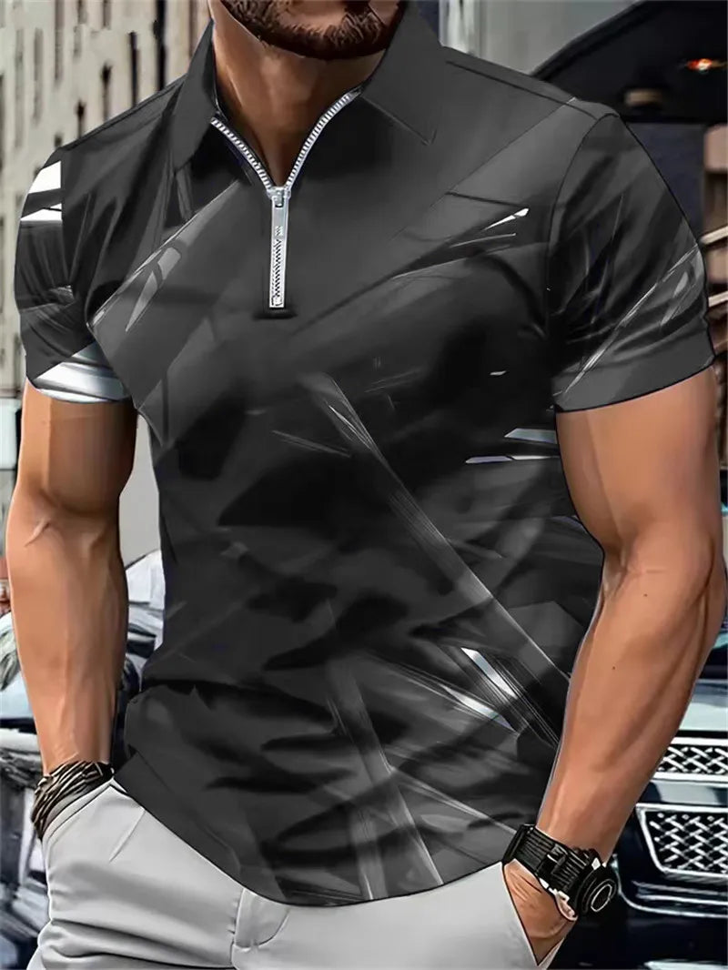 Gradient POLO Tee 6XL Plus Size