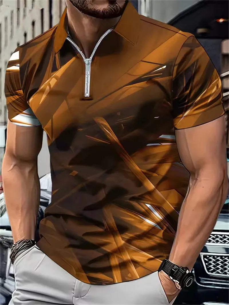 Gradient POLO Tee 6XL Plus Size