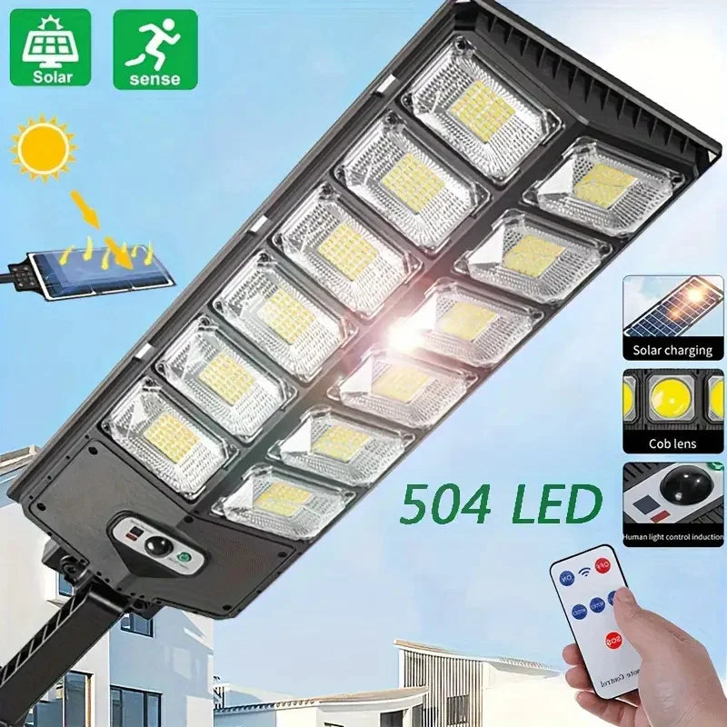 504LED uitra-Bright Solar Street lght Wide Angle Motion Sensor,