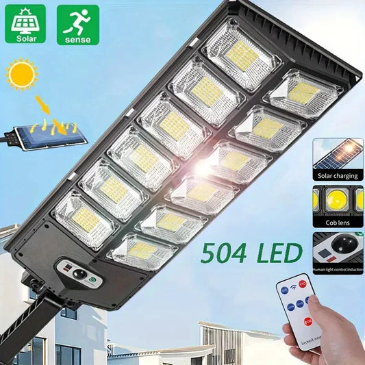 504LED uitra-Bright Solar Street lght Wide Angle Motion Sensor,