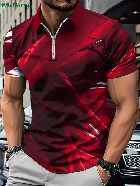 Gradient POLO Tee 6XL Plus Size