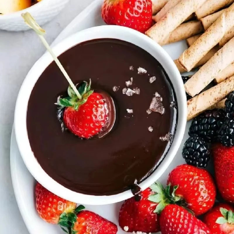 130ml Chocolate Fondue Cup European Candle Cup Ceramic Mug Heating Food Cheese Creative Coffee Mug With Fork Christmas Party