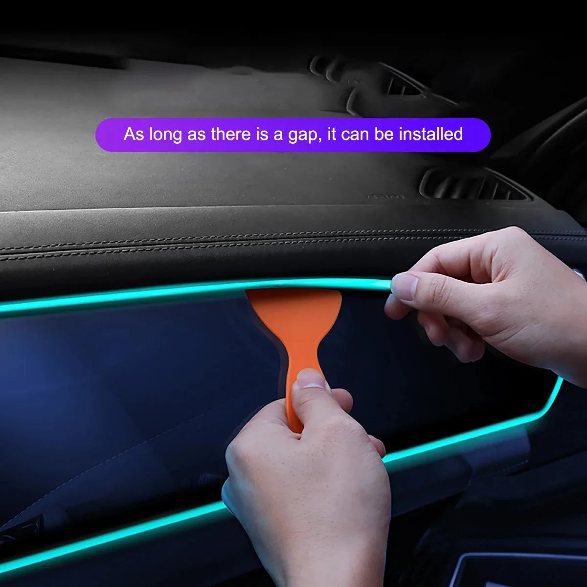 3M Car Interior Ambient LED Light Strip Invisible USB Flexible Neon Interior Lights Assembly RGB APP For Car Decoration Lighting